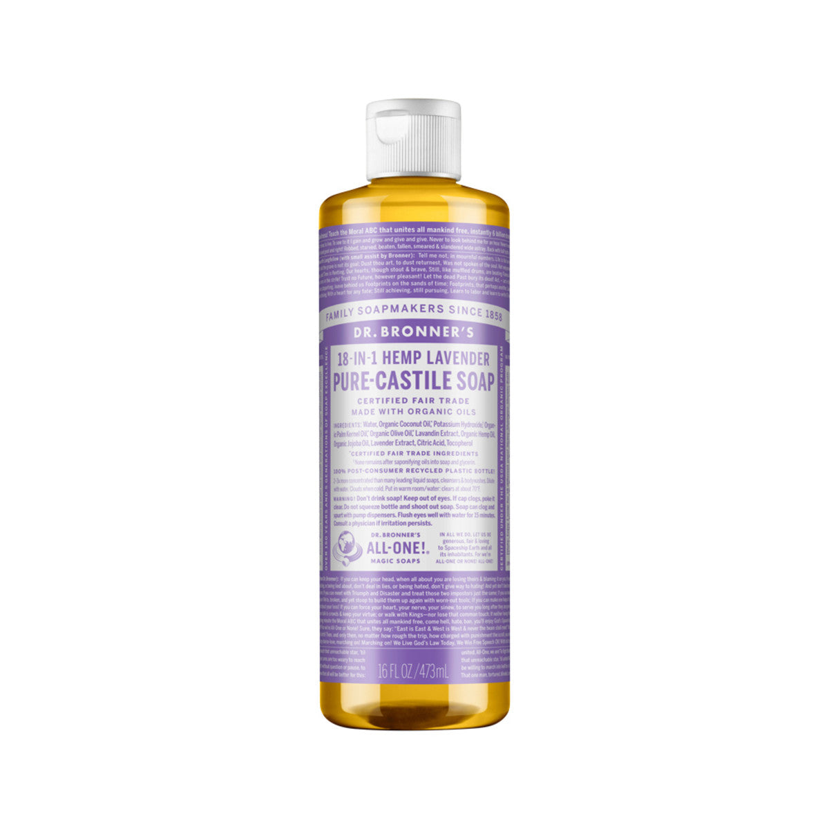 Pure-Castile Liquid Soap - Lavender 473ml