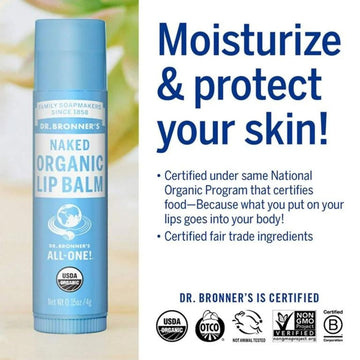 Organic Lip Balm - Naked 4g - 0