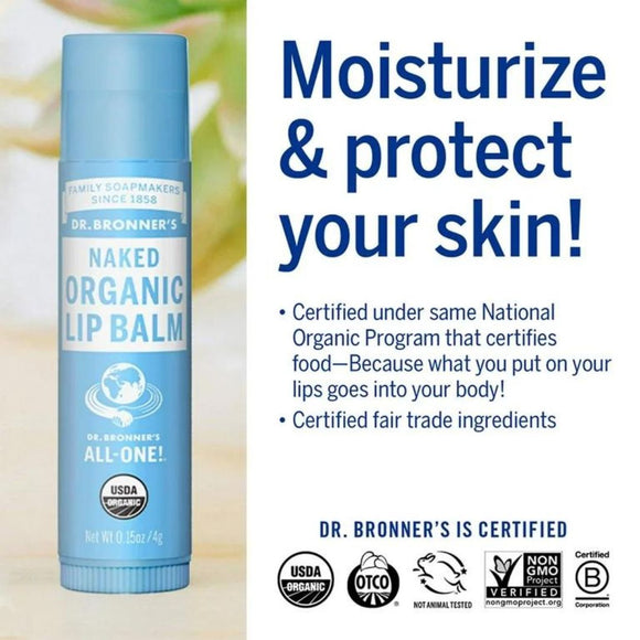 Organic Lip Balm - Naked 4g