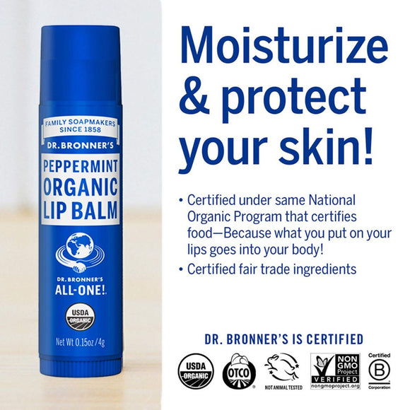 Organic Lip Balm - Peppermint 4g