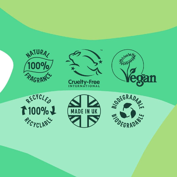 Faith in Nature is B Corp certified UK ethical brand of Vegan Society certified and Cruelty Free International accredited formulas with biodegradable ingredients & 100% natural fragrance in 100% Recycled & Recyclable Bottles.