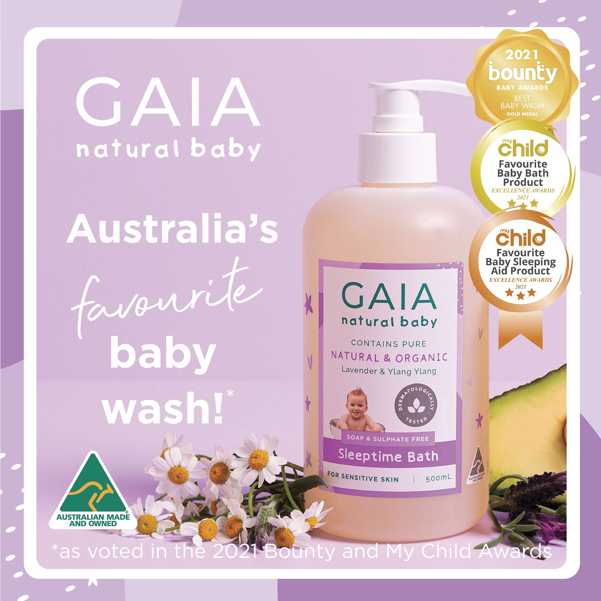 Awards Best Baby Skincare Australia Gaia Natural Baby Moisturiser