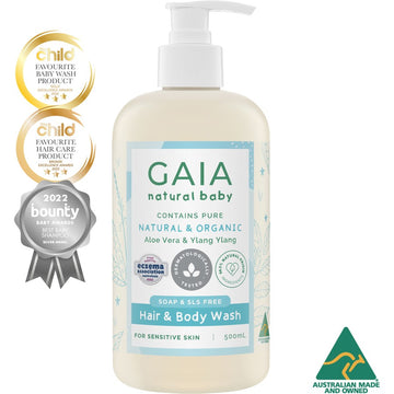 Gaia Natural Hair & Body Wash Award winning & Made in Australia