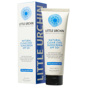 Little Urchin Natural Clear Zinc Sunscreen SPF 50+ 100g