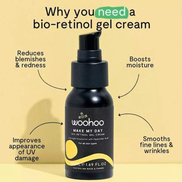 'Make My Day' Bio-Retinol Gel Cream with Hyaluronic Acid 50ml
