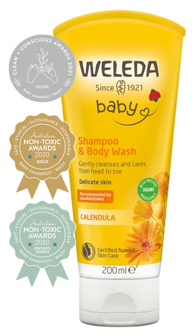 Baby Calendula Shampoo & Body Wash 200ml
