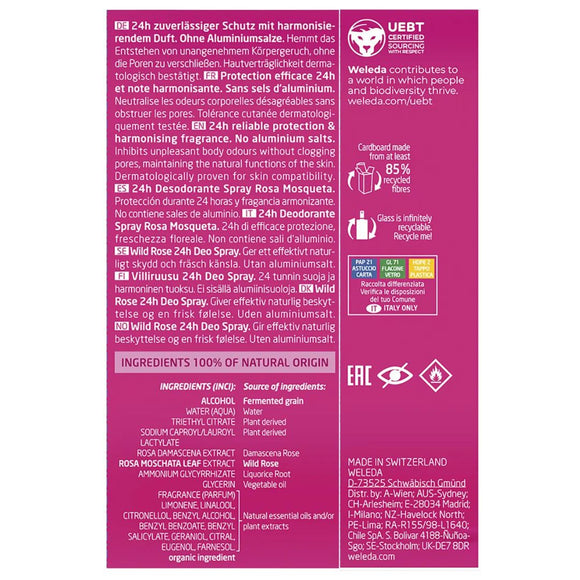 Floral Fresh Deodorant Spray – Wild Rose 100ml