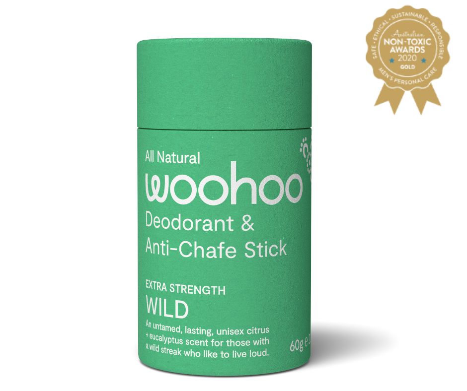 Natural Deodorant & Anti-Chafe Stick (Wild) 60g