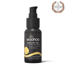 Image of the Woohoo Make My Day Bio-Retinol Gel Cream bottle with pump and the Organic Beauty Award 2021 logo on a white background